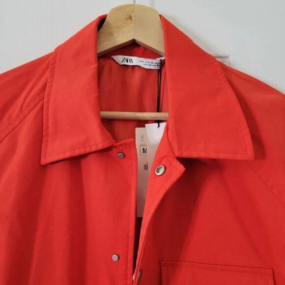 Zara Red Jacket M NWT - Picture 6 of 10